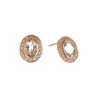 Limited Quantities Genuine Morganite And 1/5 Ct. T.w. Diamond Earrings
