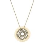 Libby Edelman Womens Brass Pendant Necklace