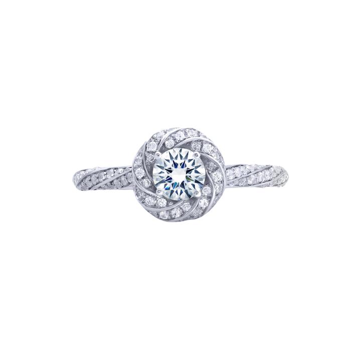Opulent Diamond 7/8 Ct. T.w. Certified Diamond 14k White Gold Twist Ring