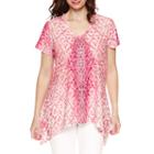 Gloria Vanderbilt Short Sleeve Woven Blouse