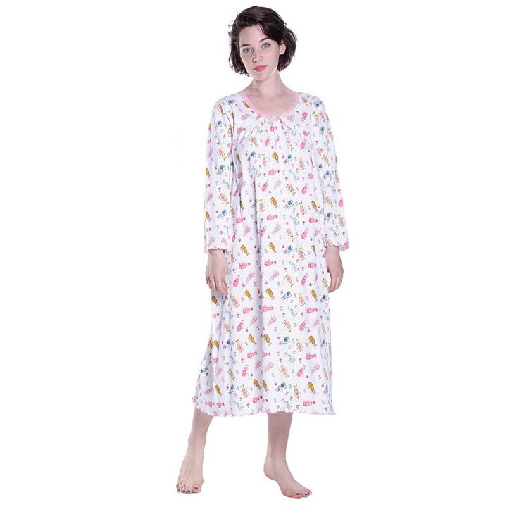 La Cera Plus - Size Long Sleeve Nightgown