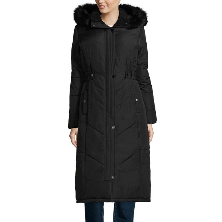 Kc Collections Hooded Puffer Jacket