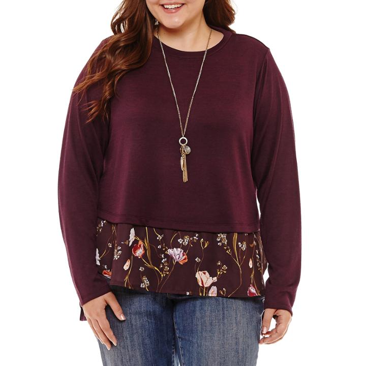 Heart N Soul Tunic Top Juniors Plus