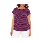 Liz Claiborne Smocked Off The Shoulder Top-plus