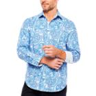 Society Of Threads Large Print Button-front Shirt