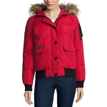 Canada Weather Gear Bomber Jacket With Faux