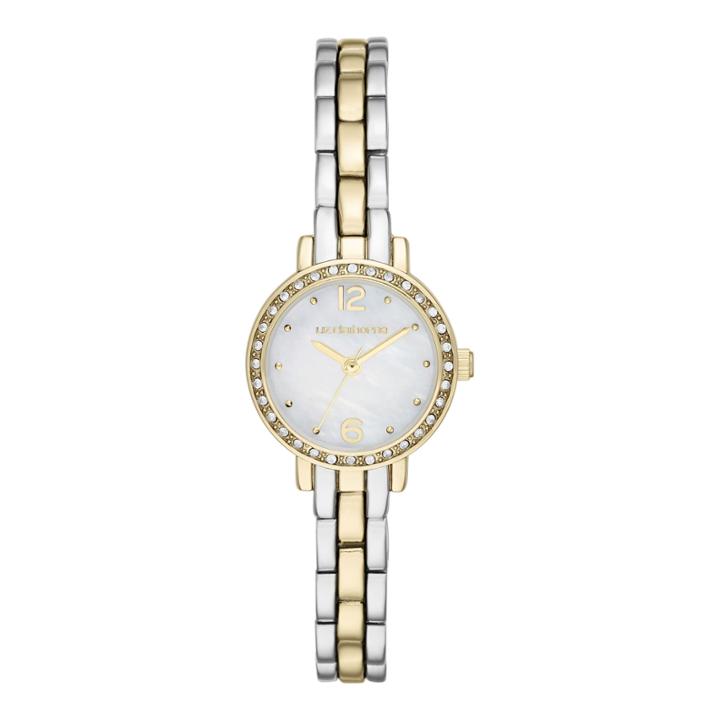 Liz Claiborne Womens Round Face Mini Glitz Watch