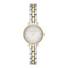 Liz Claiborne Womens Round Face Mini Glitz Watch