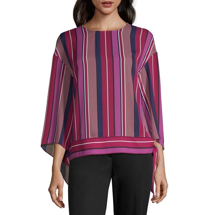 Worthington Bell Sleeve Side Tie Top - Tall