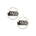 Star Wars Stainless Steel And Enamel Logo Hoop Earrings