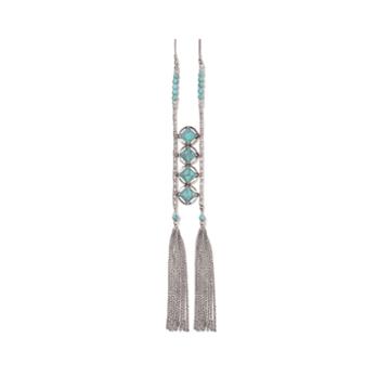 Studio By Carol Dauplaise Double Link Tassel Necklace