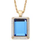 Monet Blue Gold-tone Pendant