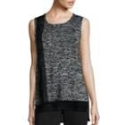 Worthington Lace-up Layered Tank Top