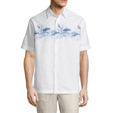 Havanera Short Sleeve Panel Button-front Shirt