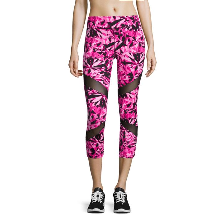 City Streets Performance Mesh-inset Crop Leggings - Juniors