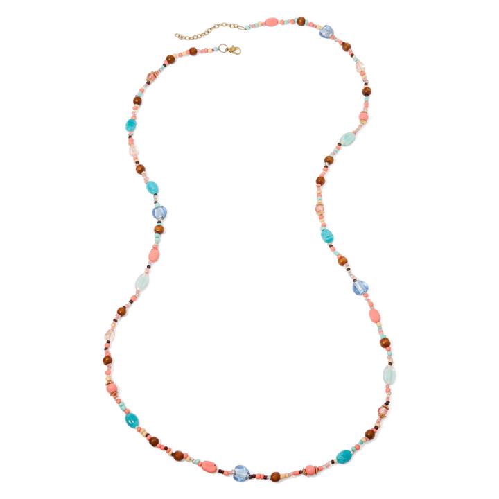 Decree Multicolor Seed Bead Necklace