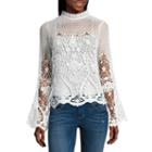 Project Runway Bell Sleeve Lace Top (unlined)