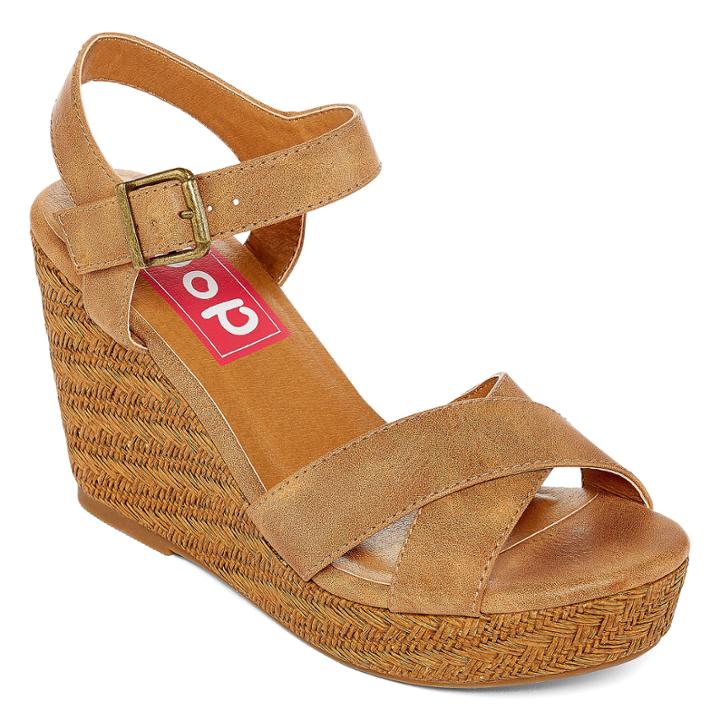 Pop Rowland Womens Wedge Sandals
