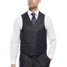 Steve Harvey Charcoal Check Suit Vest