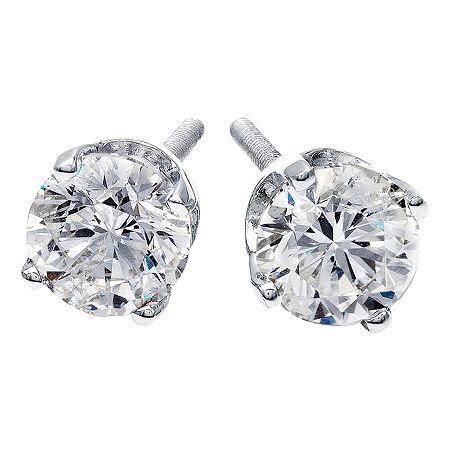 1/4 Ct. T.w. Diamond Stud Earrings 14k White Gold