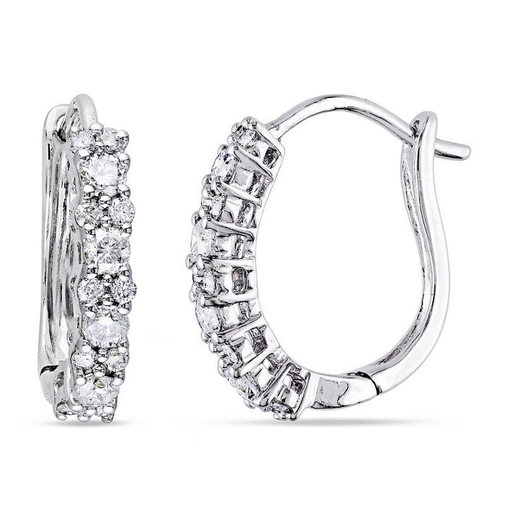 1/2 Ct. T.w. Genuine White Diamond Ear Cuffs