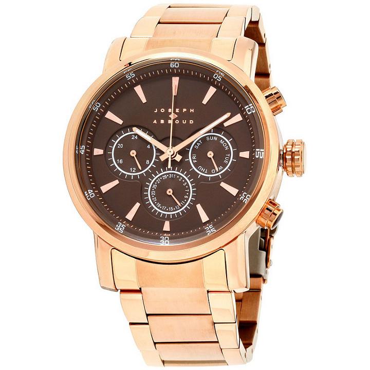 Joseph Abboud Mens Rose Goldtone Strap Watch-ja3201rg648-605
