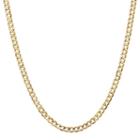 14k Gold Solid Curb 22 Inch Chain Necklace