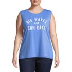 Big Waves & Sun Rays Tank - Juniors Plu