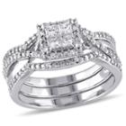 Diamond Sterling Silver Bridal Set 20