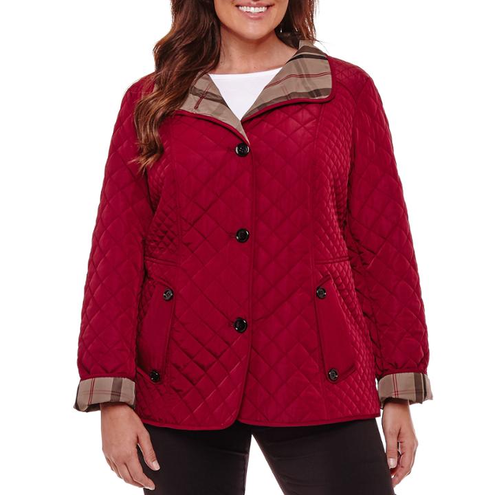 Liz Claiborne Quilted Jacket-plus