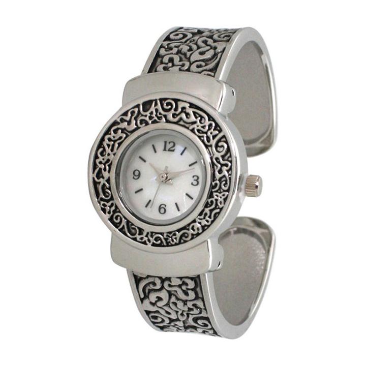Olivia Pratt Womens Silver Tone Strap Watch-a915887silver