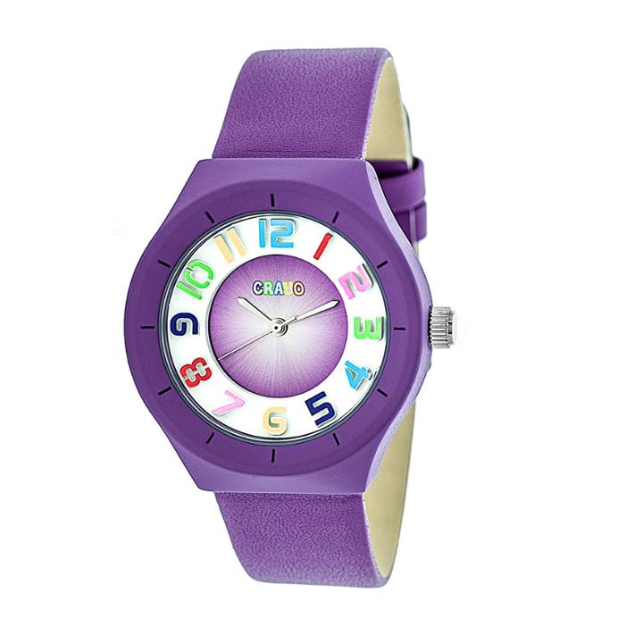 Crayo Unisex Purple Strap Watch-cracr3507