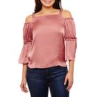 Bold Elements Satin Square Neck Top