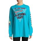 City Streets Oversized Long Sleeve Crew Neck Graphic T-shirt