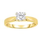 True Love, Celebrate Romance 3/4 Ct. Diamond Solitaire 14k Yellow Gold Ring