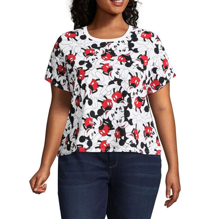Mickey Mouse Cropped Tee - Juniors Plus