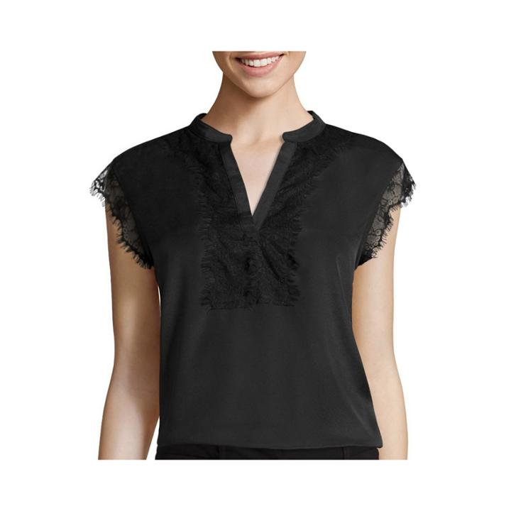 Worthington Sleeveless Lace Pullover Top - Tall