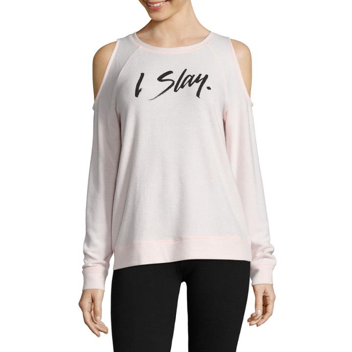 Flirtitude Cozy Fleece Sweatshirt-juniors