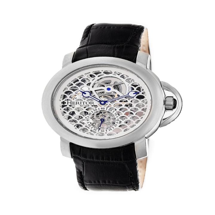 Heritor Mens Black Strap Watch-herhr4001
