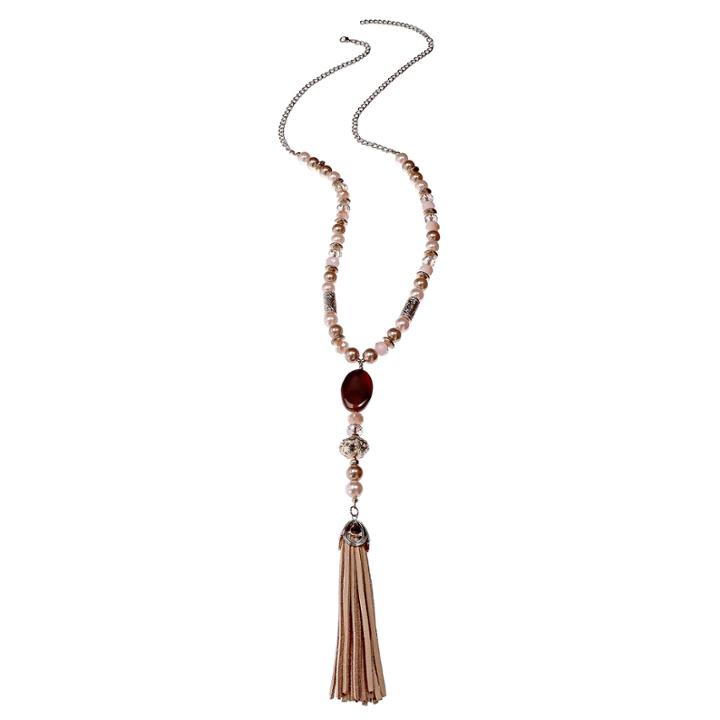 Mixit Womens Champagne Pendant Necklace