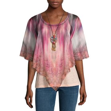 One World Apparel Short Sleeve Layered Top