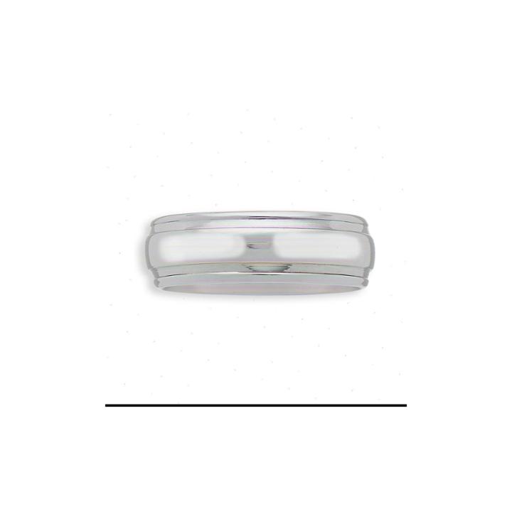 Mens 7.5mm Titanium Comfort Fit Ring