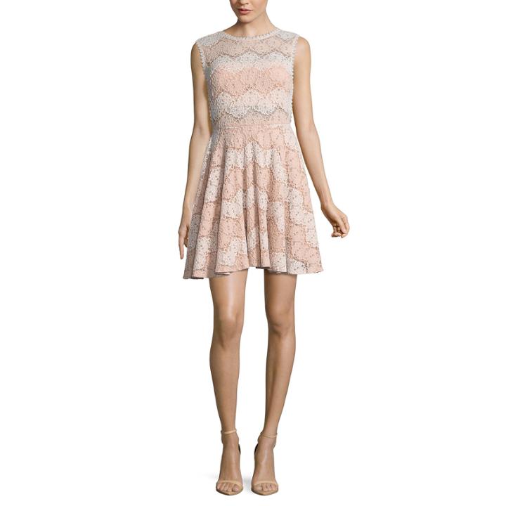 City Triangle Resort Sleeveless Waves A-line Dress-juniors