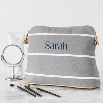 Cathy's Concepts Personalized Striped Cosmetic Bag