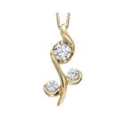 Sirena 1/4 Ct. T.w. Diamond 14k Yellow Gold Pendant Necklace