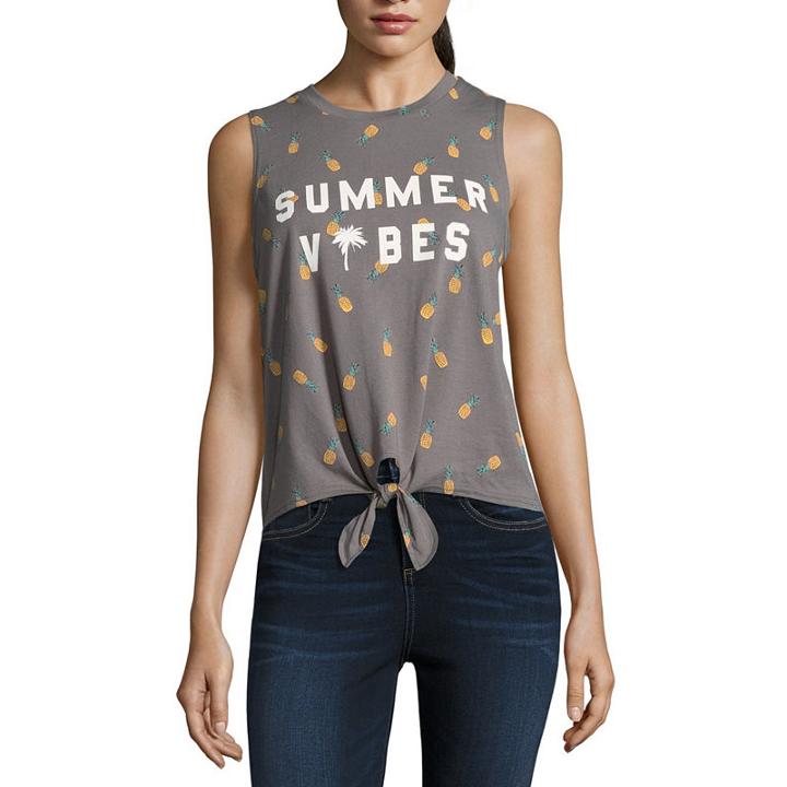 Summer Vibes Allover Pineapple Tank -junior