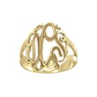 Personalized 14k Gold Over Sterling Silver Monogram Ring
