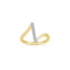 Womens 1/10 Ct. T.w. Genuine White Diamond 10k Gold Cocktail Ring