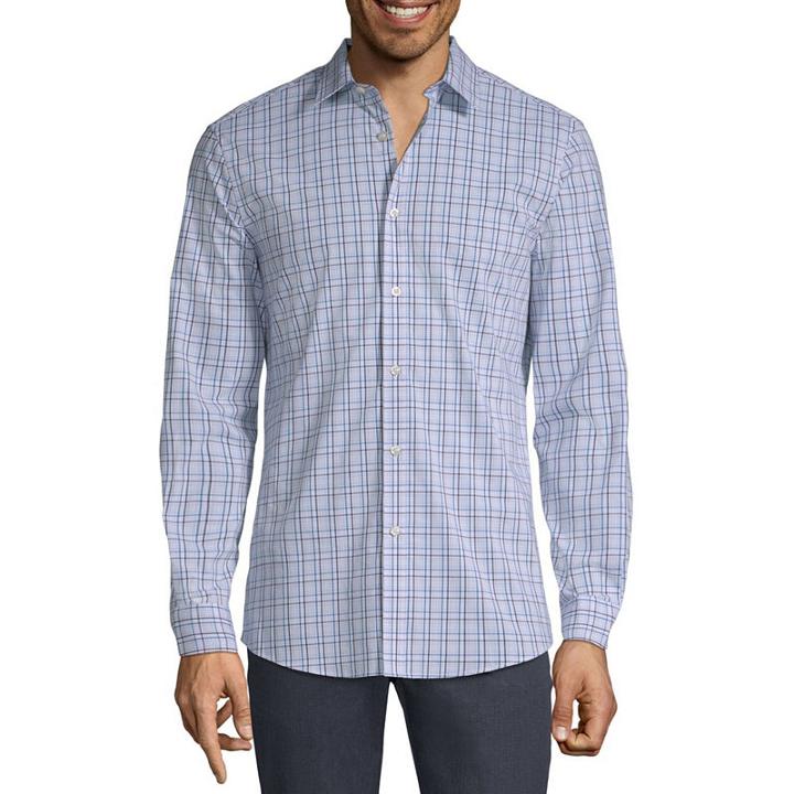Axist Long Sleeve Plaid Button-front Shirt