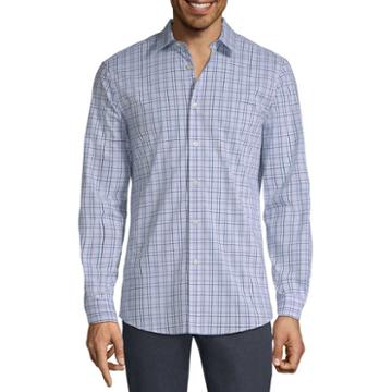 Axist Long Sleeve Plaid Button-front Shirt